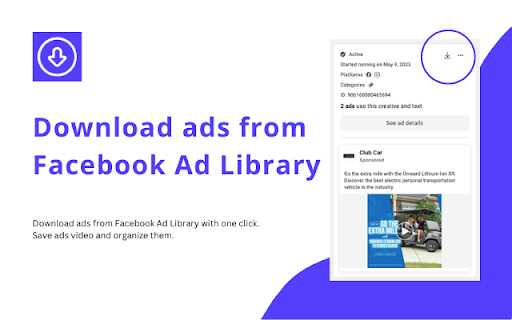 AdLibNote: Ad Library Downloader Facebook™ screenshot