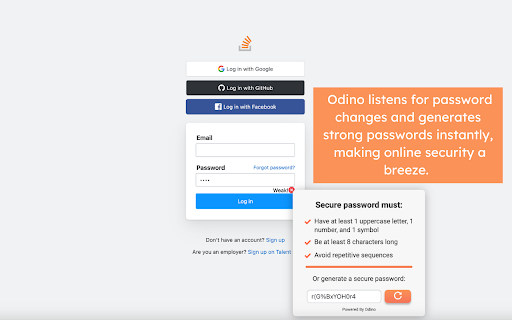 Odino screenshot