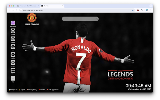 Cristiano Ronaldo Manchester United 2003–2009 Wallpaper screenshot