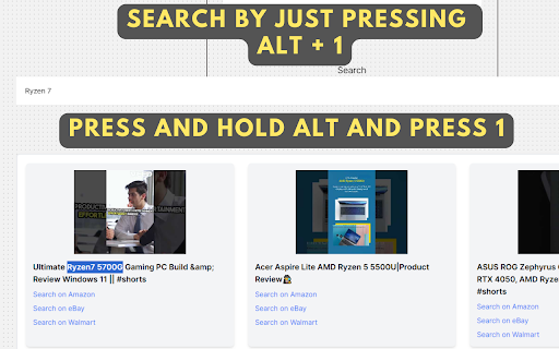 Search on Amazon - Effortless Product Search on Amazon - Amazon Search screenshot