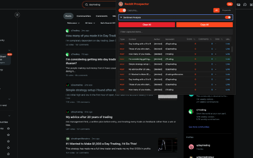 Reddit Scraper & Lead Finder — Reddit Prospector screenshot