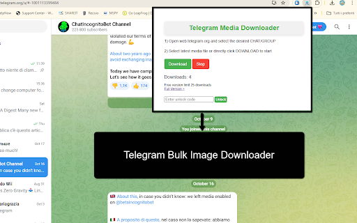 Telegram Media Downloader screenshot