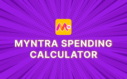 Myntra Spending Calculator screenshot