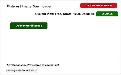 PInterest Image Downloader screenshot