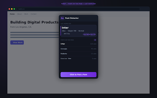 Font Detector screenshot