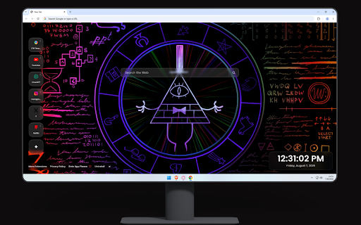 Bill Cipher Gravity Falls Live Wallpaper screenshot