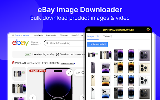 eBay Image Downloader - One-Click Download for eBay Images & Videos screenshot