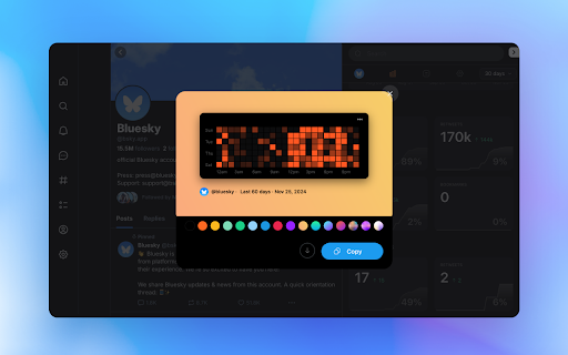 Bluesky Analytics screenshot