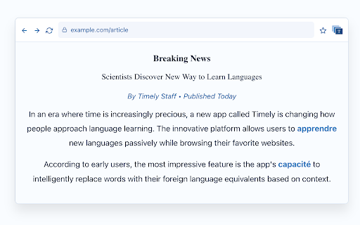 Timely Learning screenshot
