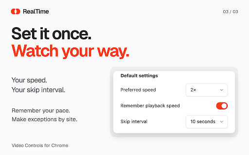 RealTime Video Controls screenshot