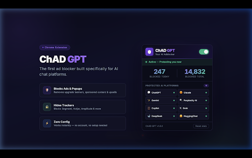 ChAD GPT – Your AI Adblocker screenshot