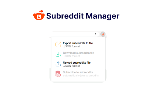 Subreddit Manager screenshot
