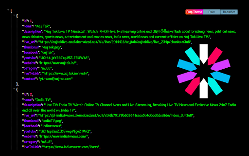 JSON Formatter & Beautifier screenshot