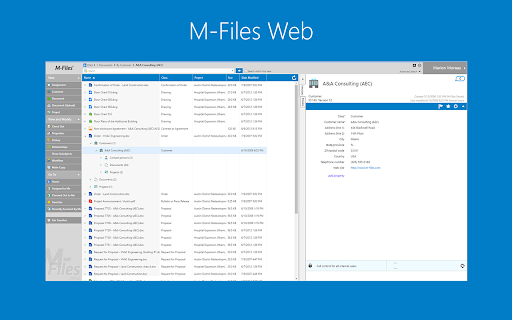 M-Files for Chrome screenshot