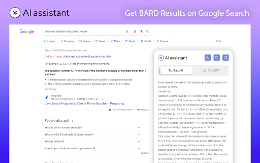 Search Everywhere with Google Bard/Gemini screenshot