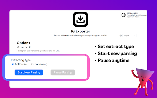 IG Follower Export Tool - IG Tools screenshot