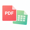 PDF to XLS. Transform PDF to Excel icon