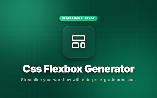 CSS Flexbox Generator screenshot
