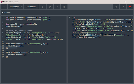 HTML,CSS,JS Minifier & Compressor screenshot