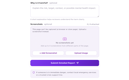 Ripple — Report Harmful Content screenshot