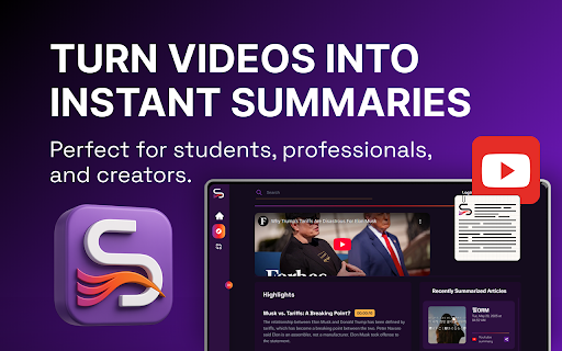 Shorty | AI YouTube Summarizer screenshot