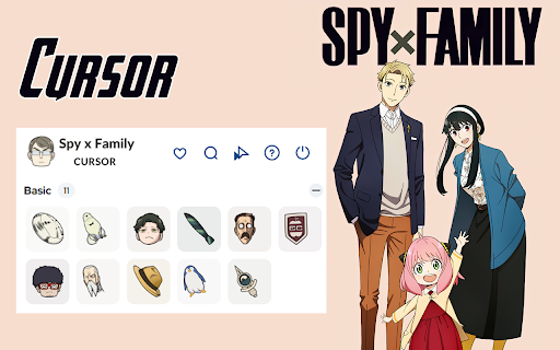 Spy x Family Cursor - Custom Anime Cursor for Chrome screenshot