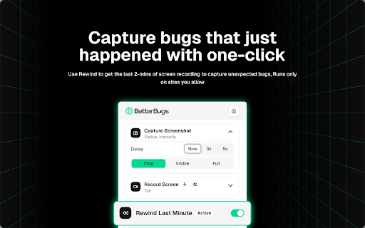 BetterBugs: Create precise bug reports with 1-click screenshot