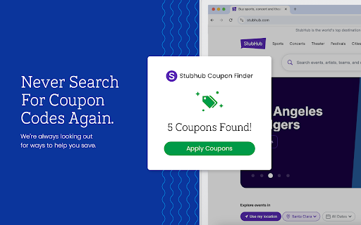 Stubhub Coupon Saver - Official Coupons & Best Deals screenshot