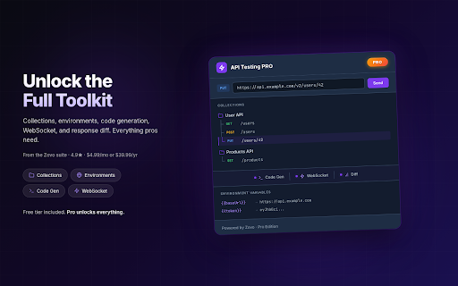 API Testing PRO by Zovo - REST and HTTP Client screenshot