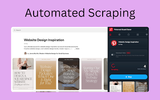 Pinterest Board Saver screenshot