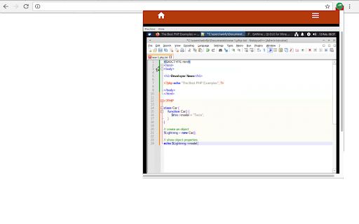 Notepad++ online screenshot