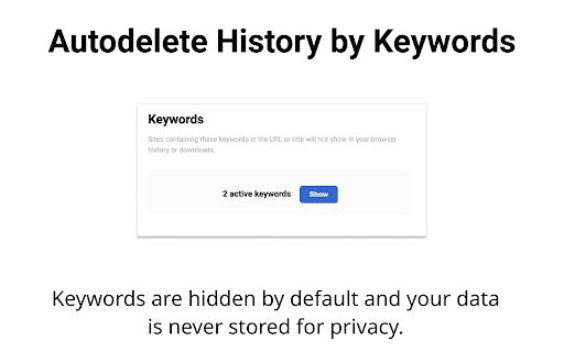Autodelete History by Keywords or URL screenshot