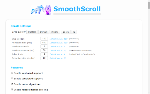 SmoothScroll screenshot