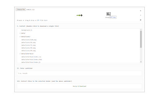 ZIP Reader screenshot