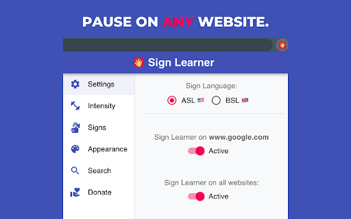 Sign Learner screenshot