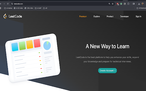 Focus to LeetCode screenshot