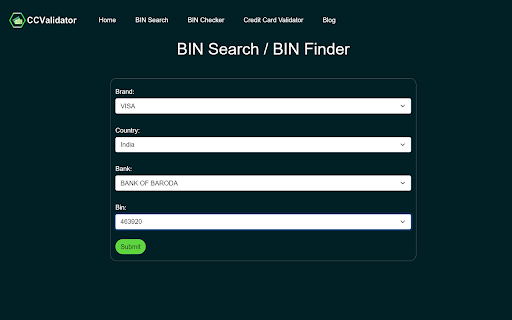 CCValidator - Credit Card Generator screenshot