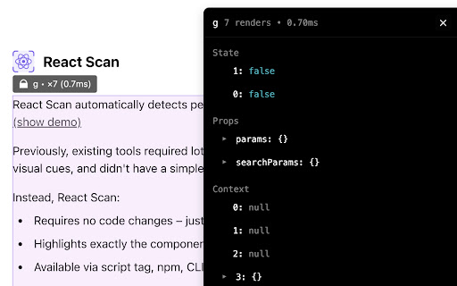 React Scan screenshot
