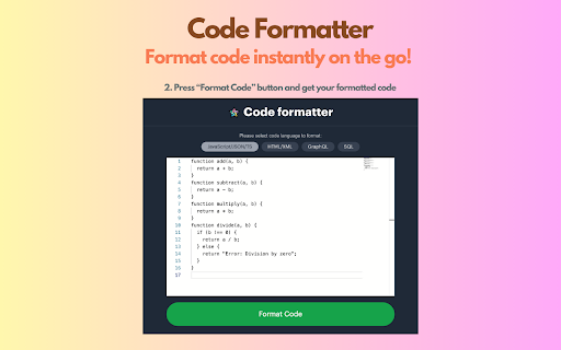 Code Formatter screenshot