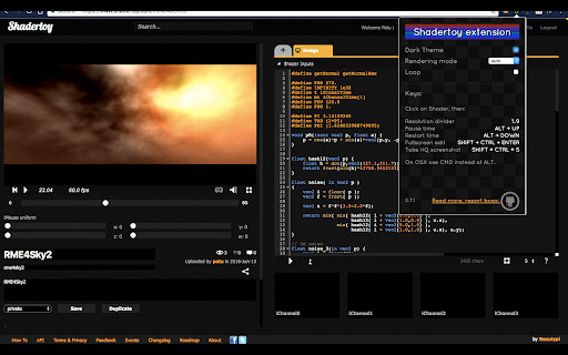 Shadertoy unofficial plugin. screenshot