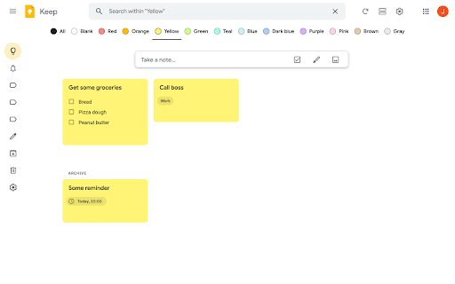Category Tabs for Google Keep™ screenshot