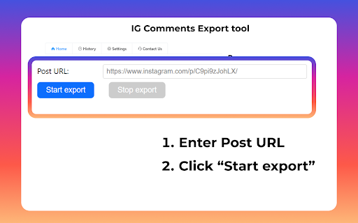 IG Exporter & Scraper: Export Instagram Comments data to list screenshot