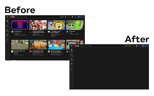 Block YouTube Feed - Homepage, Sidebar Videos screenshot