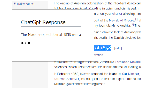 ChatGPT context companion screenshot