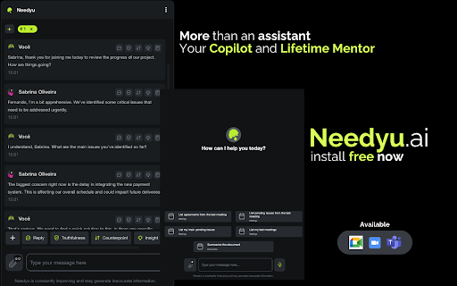 Needyu.ai Meeting Copilot screenshot