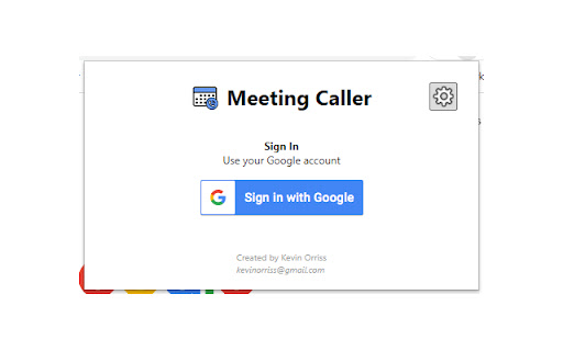Meeting Caller screenshot