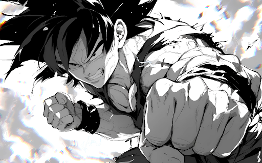 Dragon Ball Manga Style Goku Live Wallpaper screenshot