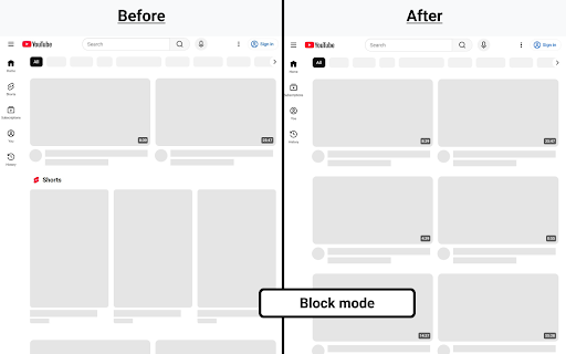 No Shorts Mode for YouTube™ screenshot