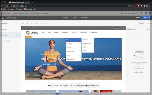 Adobe Experience Cloud Visual Editing Helper screenshot
