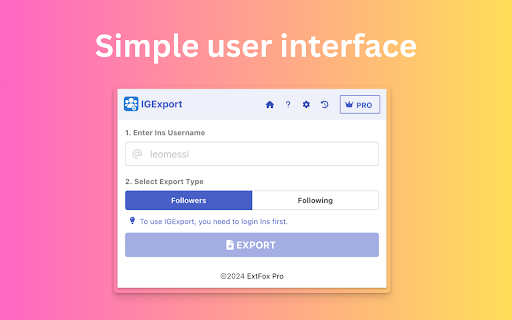 Followers & Following Exporter for Social Media screenshot